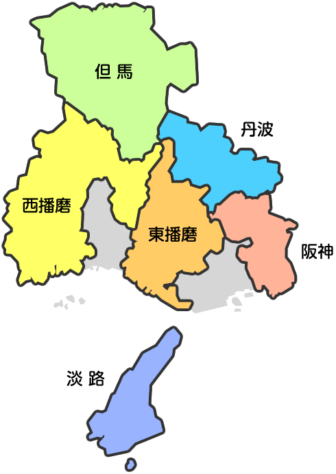 加盟園地域地図